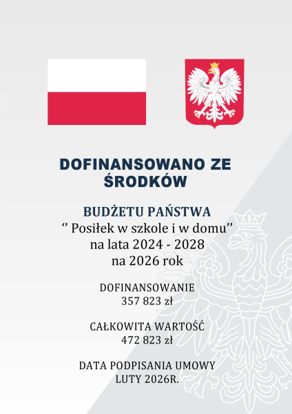 Plakat informacyjny projektu