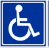 Symbol osoby niepełnosprawnej na wózku