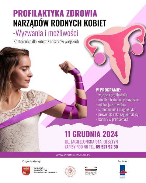 plakat profilaktyka zdrowych narządów rodnych